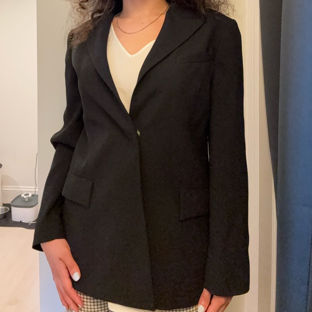 Express Black Blazer Tailored Professional Suit Jacket